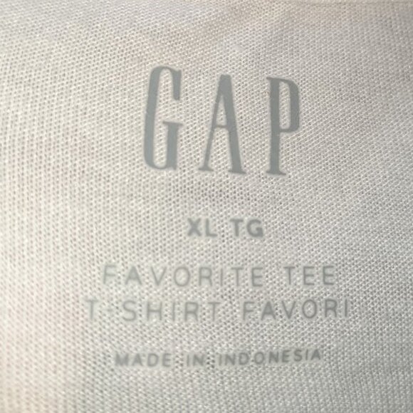 ---  GAP White T-Shirt Tee Size XL - Picture 2 of 2